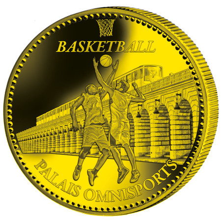 Pièce de collection dorée - Basketball