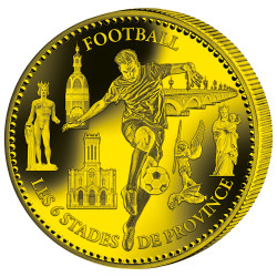 Pièce de collection dorée - Football
