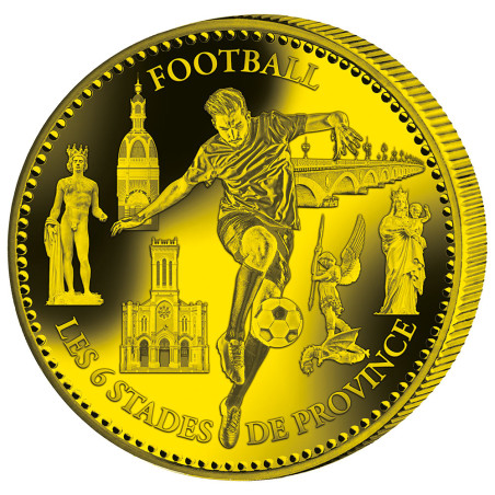 Pièce de collection dorée - Football