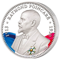 Pièce de collection colorisée - Raymond Poincaré