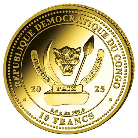 10 Francs CFA Or BE 2025 - Lionceau (2)