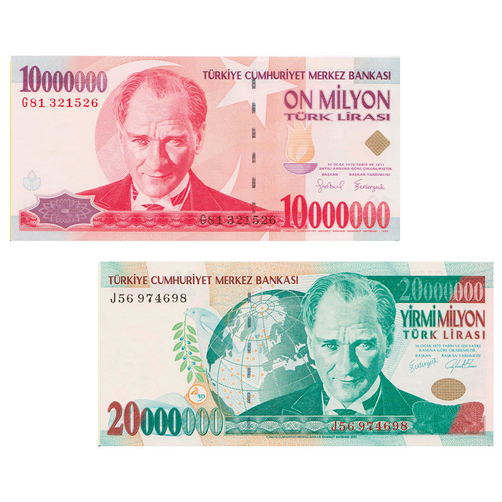 Lot 2 billets Turquie