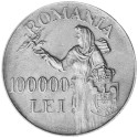 100000 Lei Argent Roumanie 1946 - Michael Ier (1867-1947) (2)