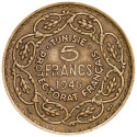 5 Francs Tunisie 1946 (2)