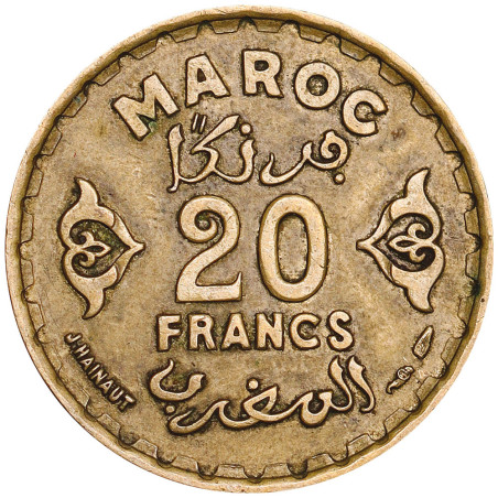 20 Francs Maroc 1952 - Mohammed V (2)