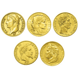 Coffret des 20 Francs Or Histoire de France