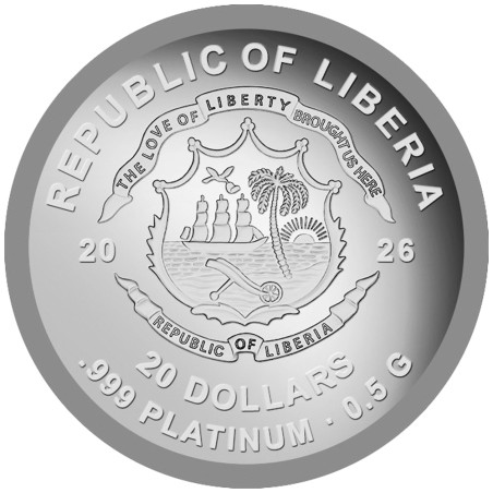 20 Dollars Platine BE 2026 - Disque de platine Rock’n’roll (3)