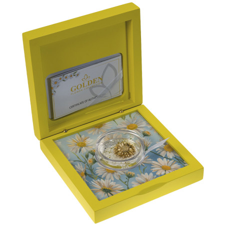 5 Dollars Argent BE 2026 colorisée - Marguerite (3)