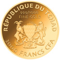 3000 Francs CFA Or colorisée - Coccinelle (3)