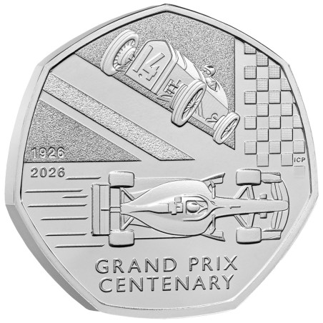 0,50 Livre Royaume-Uni BU 2026 - 100 ans du Sport Automobile