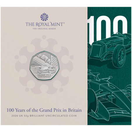 0,50 Livre Royaume-Uni BU 2026 - 100 ans du Sport Automobile (2)