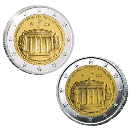 Lot 2 x 2 Euro Grèce BE/BU 2026