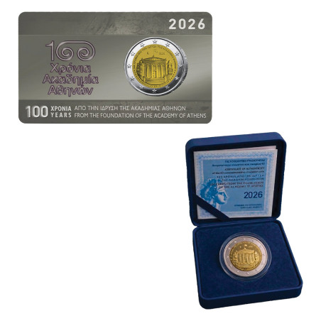Lot 2 x 2 Euro Grèce BE/BU 2026 (2)
