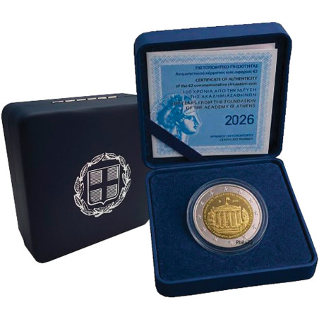 2 Euro Grèce BE 2026 - 100 ans de l’Académie d’Athènes (3)