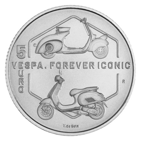5 Euro Argent Italie BU 2026 - 80 ans de Vespa (3)