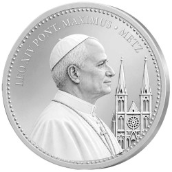 Pape Léon XIV en Argent - Metz