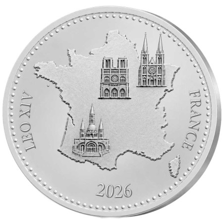 Pape Léon XIV en Argent - Metz (2)