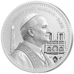 Pape Léon XIV en Argent - Paris