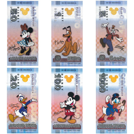 Lot des 6 billets Disney™ (2)