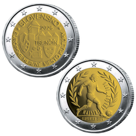 Lot 2 x 2 Euro Slovaquie