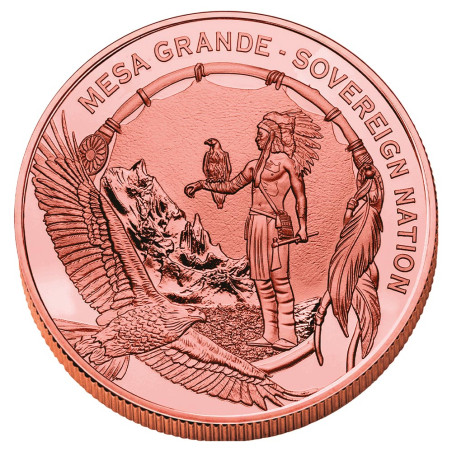 1 Dollar Mesa Grande BU 2027 - Cheval sauvage Haut-relief (2)