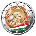 2 Euro Italie 2026 colorisée - Saint François d’Assise