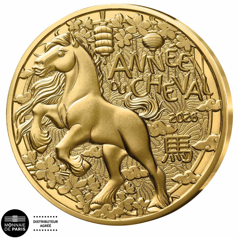 1/4 Euro France 2026 - Année du Cheval