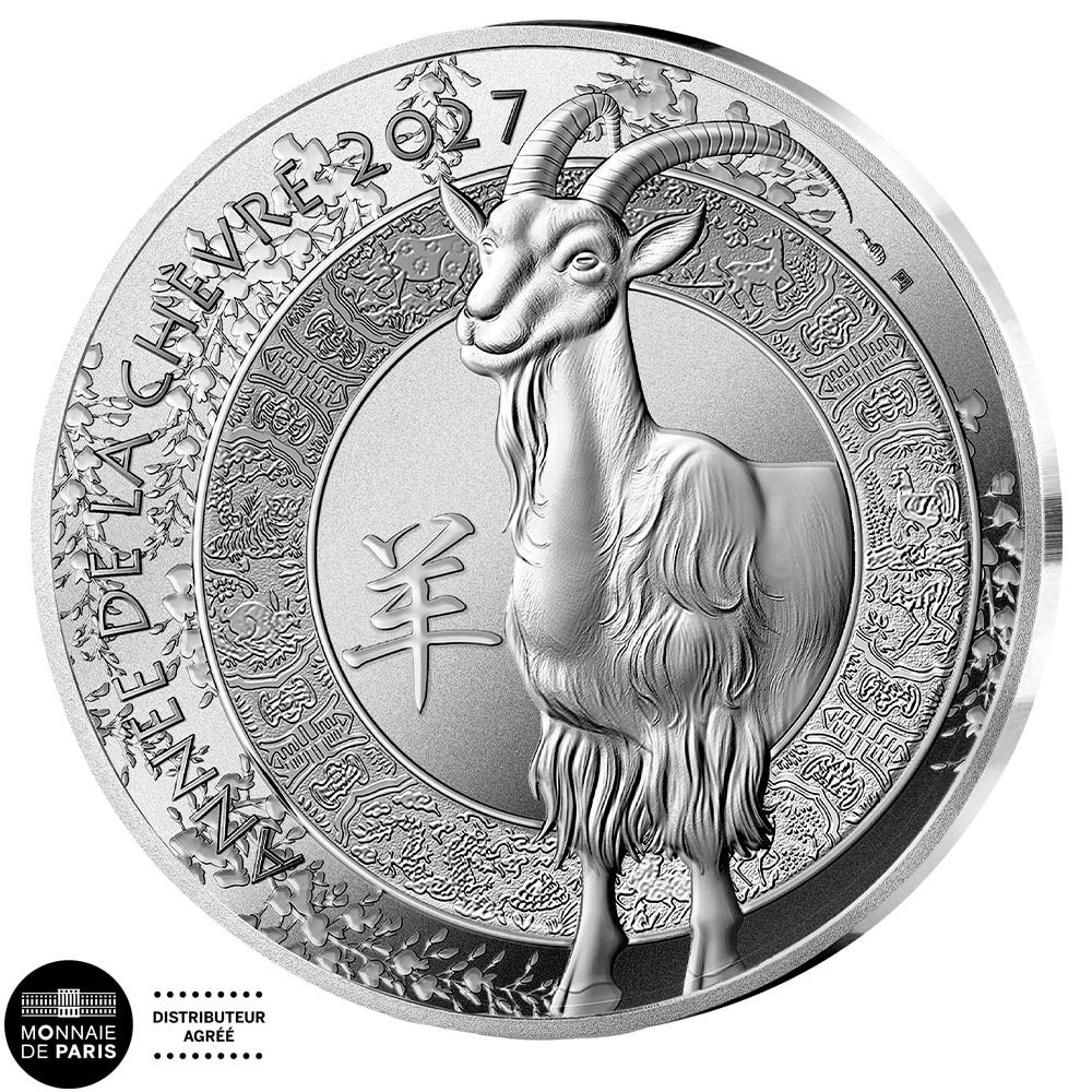 10 Euro Argent France BE 2027 - Année de la Chèvre