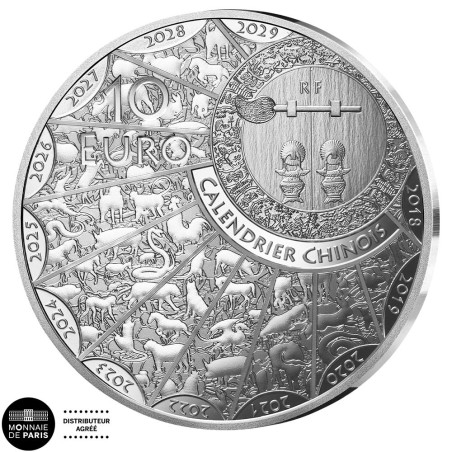 10 Euro Argent France BE 2027 - Année de la Chèvre (2)