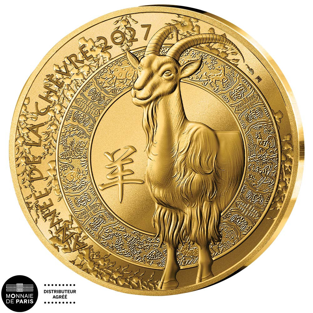 50 Euro Or France BE 2027 - Année de la Chèvre