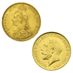 Lot 2 Souverains Or