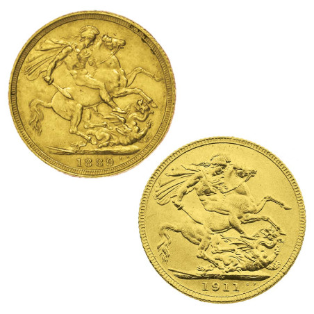 Lot 2 Souverains Or (2)