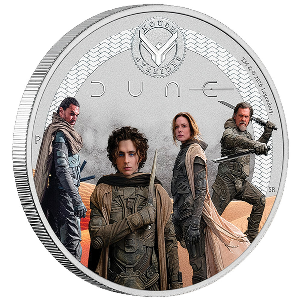 0,5 Dollar Argent  BU 2026 colorisée - Dune