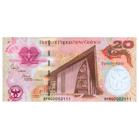 20 Kina Papouasie-Nouvelle-Guinée 2008