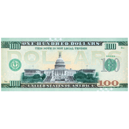 Billet Souvenir 100 Dollars USA - Transcontinental (2)