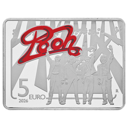 5 Euro Argent Saint-Marin BE 2026 - 60 ans du groupe musical Pooh