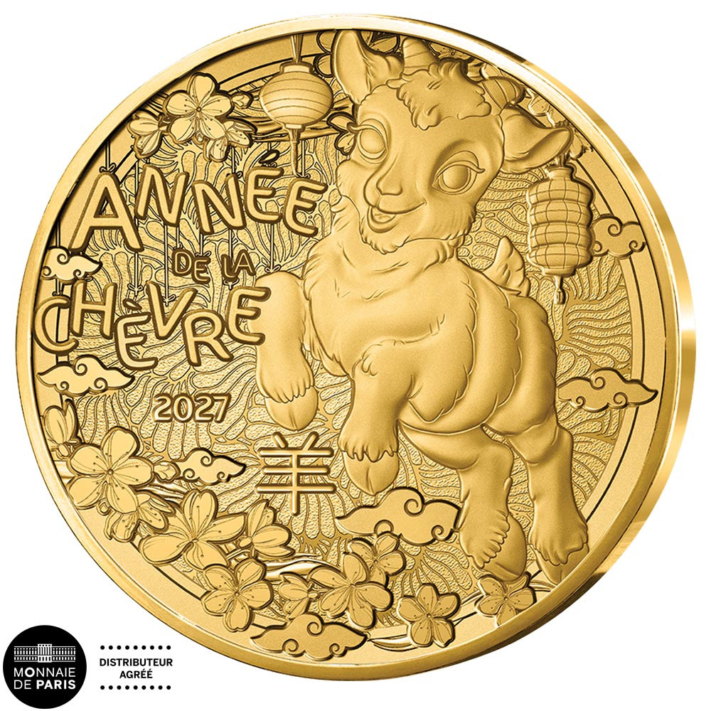 1/4 Euro France 2027 - Année de la Chèvre