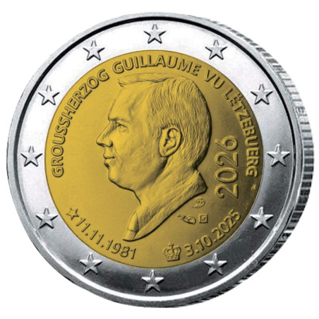 2 Euro Luxembourg 2026 - Grand-Duc Guillaume