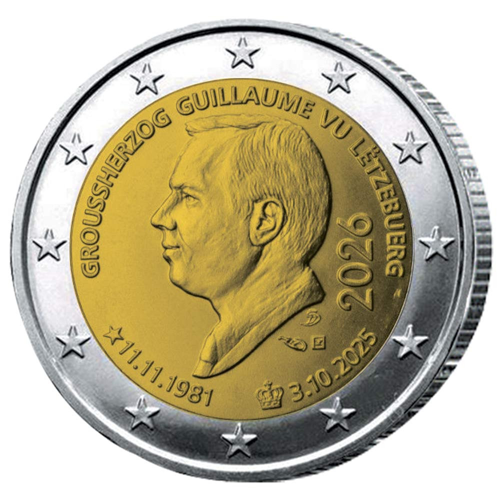 2 Euro Luxembourg 2026 - Grand-Duc Guillaume