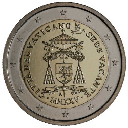 2 Euro Vatican BU 2025 - Sede Vacante