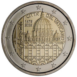 2 Euro Vatican BU 2025 - 550 ans de la mort de Michel Angelo