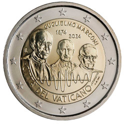 2 Euro Vatican BU 2024 - 150 ans de la naissance de Guglielmo Marconi