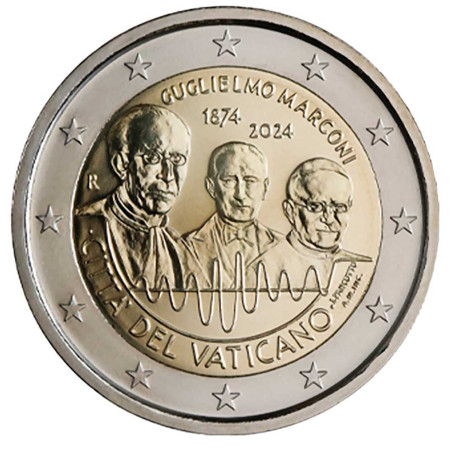 2 Euro Vatican BU 2024 - 150 ans de la naissance de Guglielmo Marconi