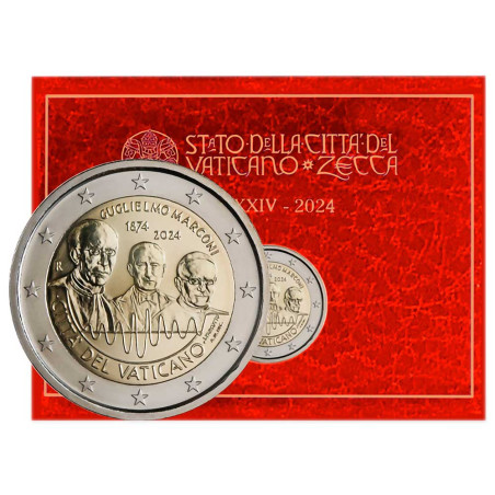 2 Euro Vatican BU 2024 - 150 ans de la naissance de Guglielmo Marconi (2)