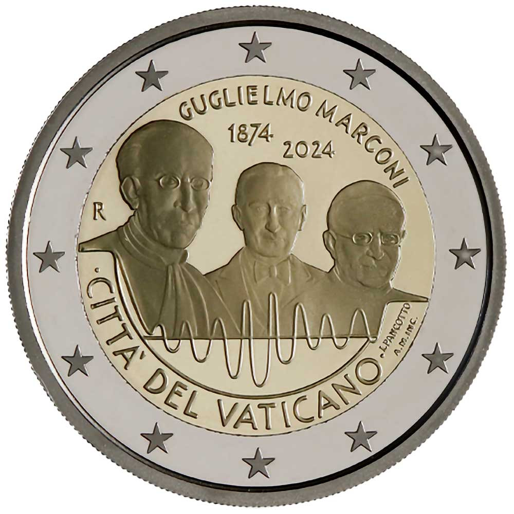 2 Euro Vatican BE 2024 - 150 ans de la naissance de Guglielmo Marconi