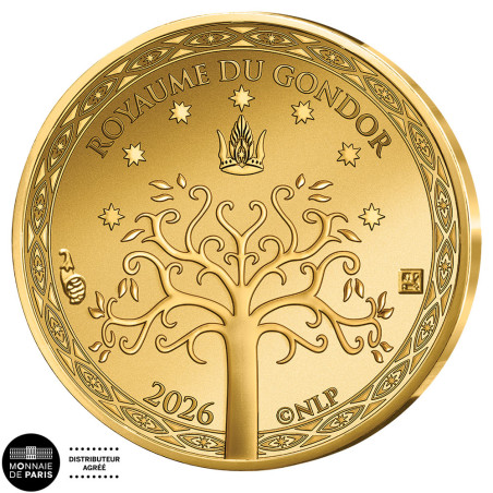 250 Euro Or France BU 2026 - Le drapeau du Gondor