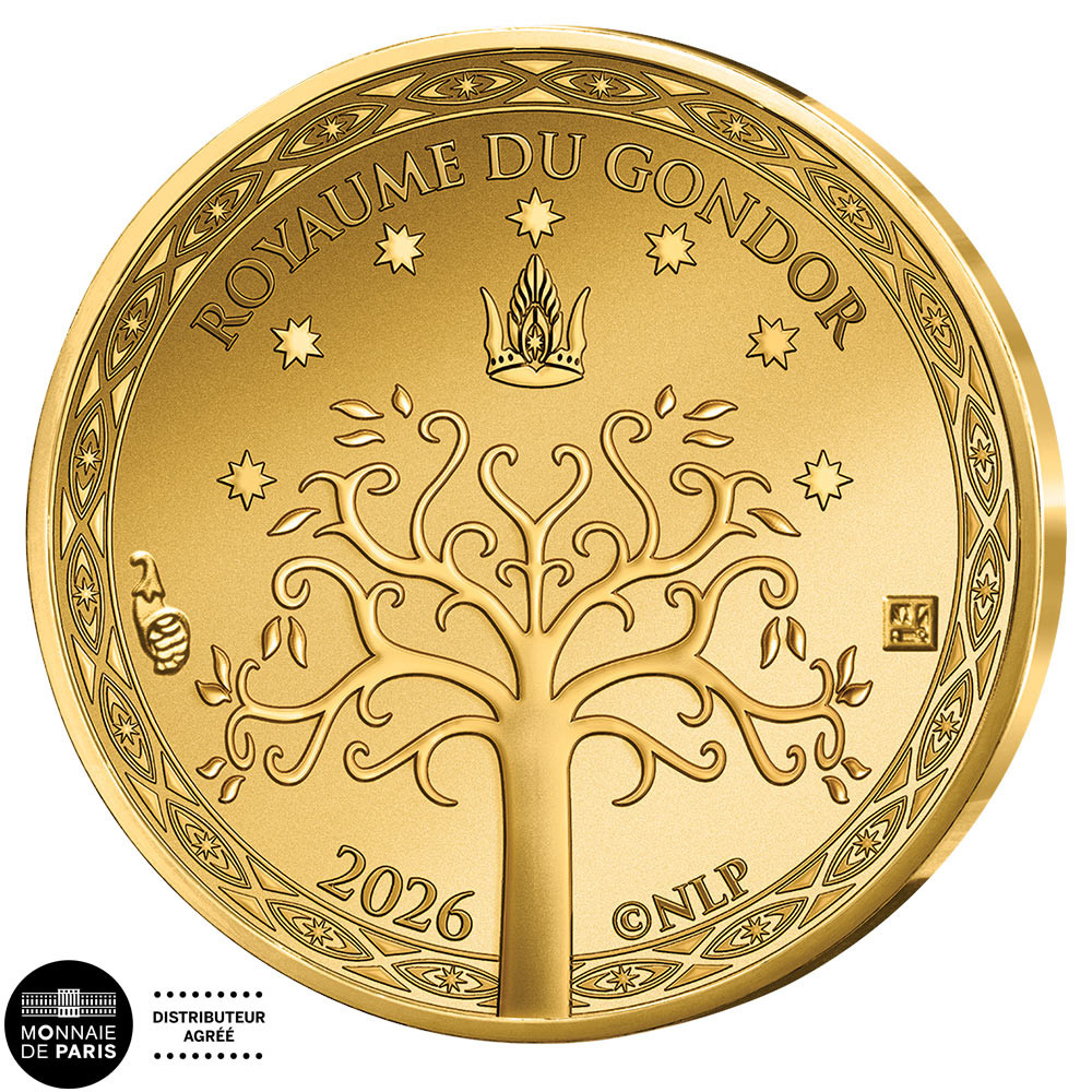250 Euro Or France BU 2026 - Le drapeau du Gondor