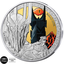 50 Euro Argent France 2026 colorisées - Sauron et le Mordor