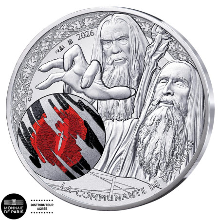 10 Euro Argent France 2026 colorisées - Saroumane et le Palantir