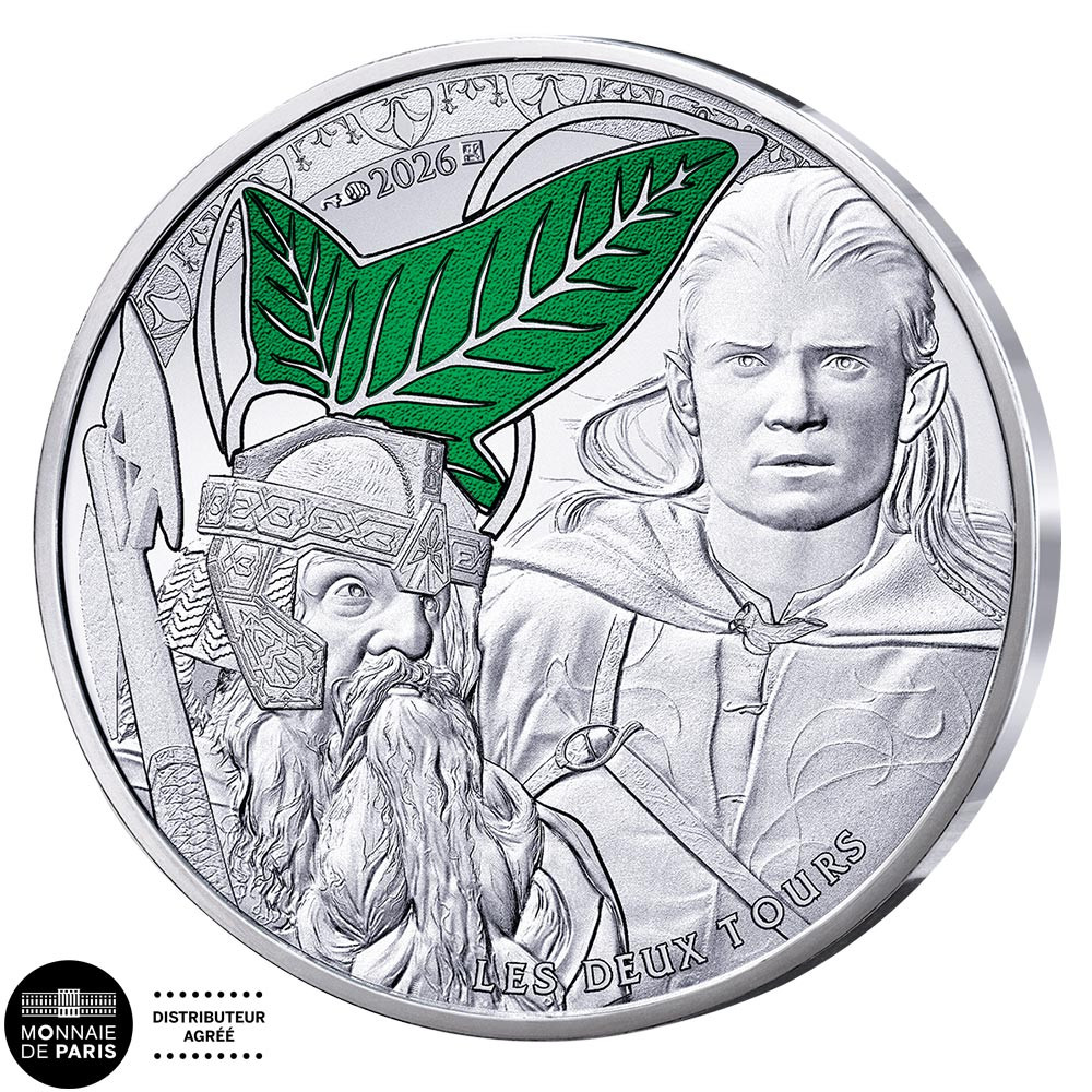 10 Euro Argent France 2026 colorisées - Legolas et Gimli